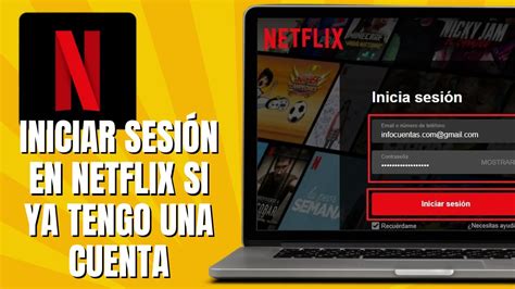 netflix iniciar sesion.